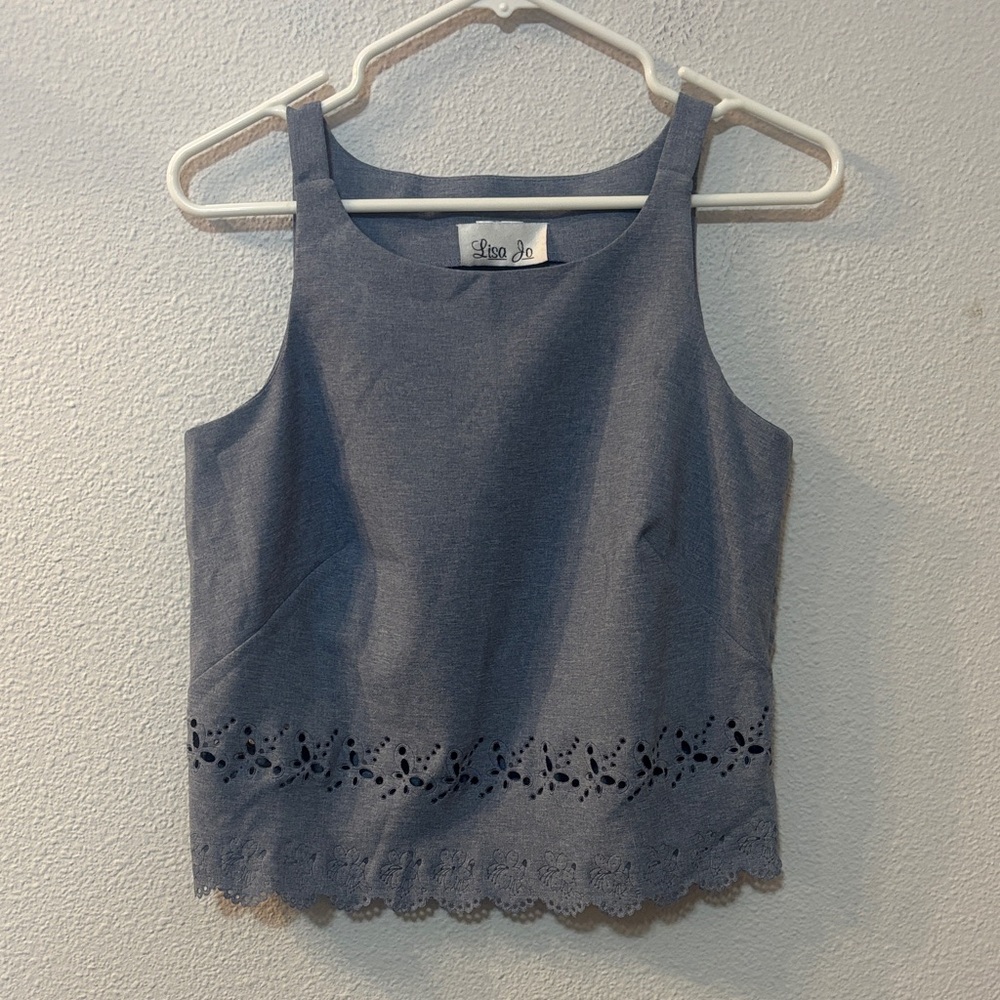 Lisa Jo Denim Sleeveless Women's Top